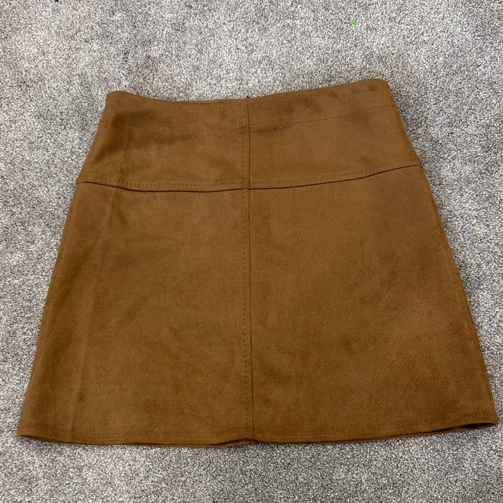 Max Studio Suede-like A-Line Mini Skirt - - Picture 2 of 4